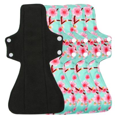 China High Absorbent Custom Made Breathable Bamboo Reusable Menstrual Pad Ladies Sanitary Pads Menstrual Pad Ladies for sale