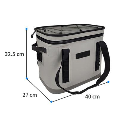 China Thermal Delivery Logo Picnic Beach Cooler Bag Custom Lunch Food Tote Box Cooler Eco Friendly Waterproof Reusable Cool Meal Bag for sale