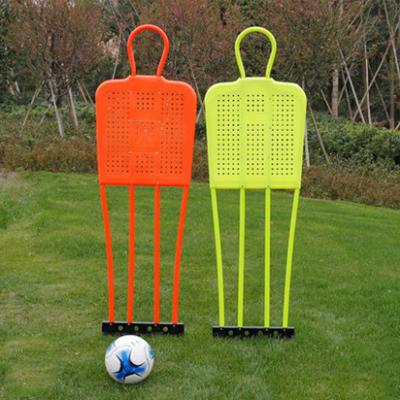 China 2 Sides Use 1.75cm Free Kick Defender Wall Soccer Training Equipment Metal Soccer Dummy for sale