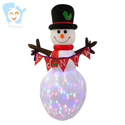 China With Light 6ft Lit Inflatable Snowman Indoor Outdoor Small Lawn Christmas for sale