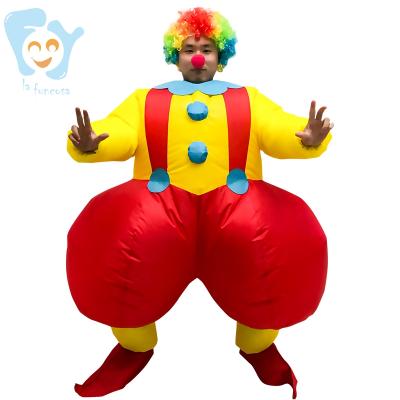 China Christmas Funny Funny Mardi Gras Inflatable Clown Halloween Costumes Explosion Air Suits for sale