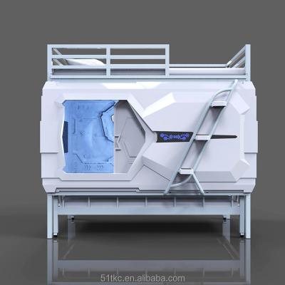 China Hotel bed M-833 high equipment three layer capsule sleepingbox pod single bed for family furniture bed for sale