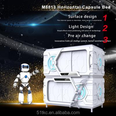 China Newest Hotel Bed M-8813 Space Capsule Hotel Bedroom Bunk Beds Sleep Cabin Nap Cab Sleepbox Office Pod for sale