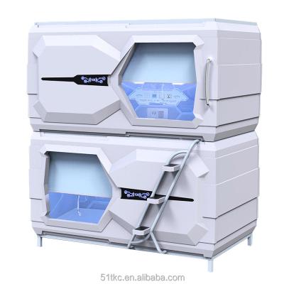 China Capsule Hotel Bed Sleep Hotel M-811Horizontal Bed Curtain Type Capsule Hotel Bed for sale