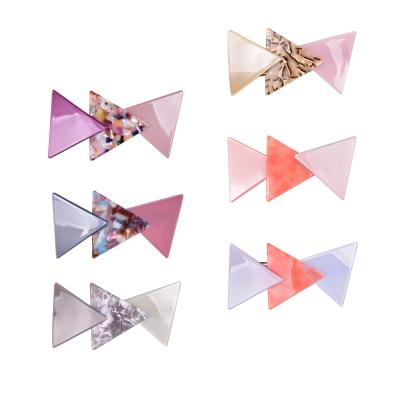 China Wholesale Hair Accessories JQT040 Hair Grips Factory Hair Accessories Acrylic Hair Clips for sale