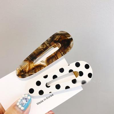 China DIY Amber Acetate Duckbill Clips Dot Clips Fashion Simple Hair Clips for sale