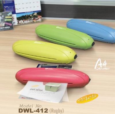 China Dowell DWL-412 Pocket Laminator For Home And Office , 9 Inch Laminator A4 Size A4 for sale