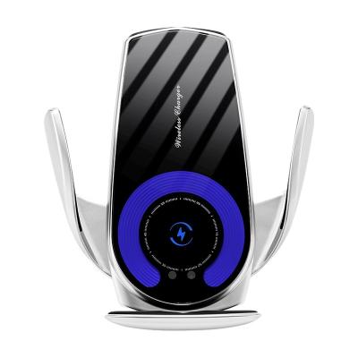 China Mobile Phone Radio Bracket Car Phone Fast Wireless Charging Smart Charger For Iphone for sale