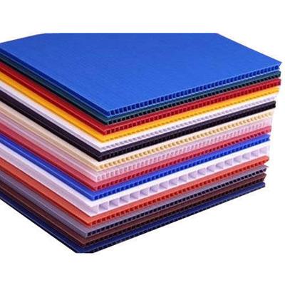 China Factory Supply Reusable Polypropylene Corrugated Plastic Hollow Sheet PP Board Customized for sale