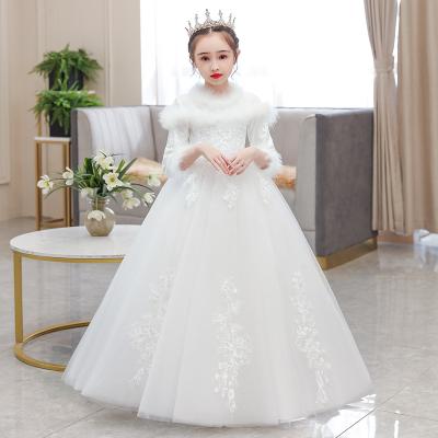 China Long sleeve girl's birthday party dress princess wedding dress little girl flower children's wedding for sale