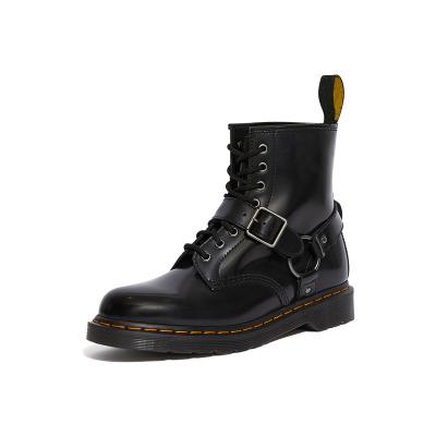 China Wholesale flat short locomotive boots, European and American couple boots, men's and women's cowhide boots for sale