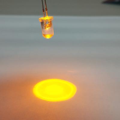 China Yellow Color 30degree 5mm LED Display 587-595nm Diode For Traffic Lights for sale