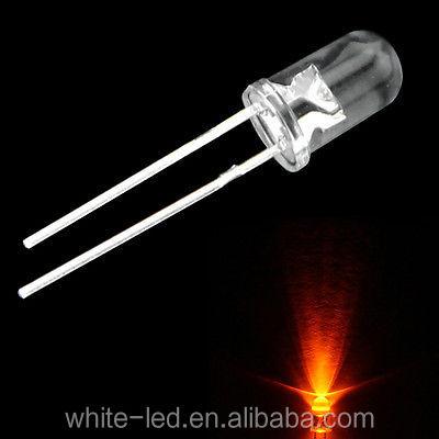 China Yellow Color 30degree 5mm LED Display 587-595nm Diode For Traffic Lights for sale