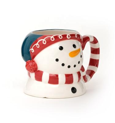 Cina Tazza 3D Snowman Ceramica Porcellana Tazze di Natale Ceramica Tazza 3D In Santa Design in vendita