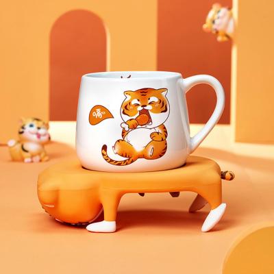 中国 漫画 タイガー カフェカップ クリエイティブ シンプル 家庭用 hot coffee water mug 販売のため