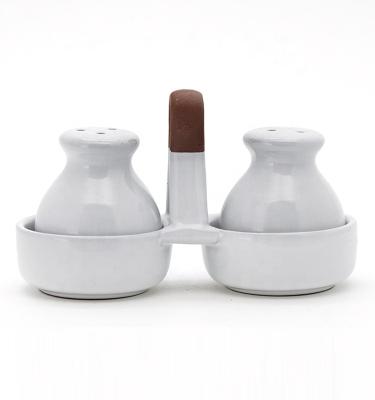 China Keramische kruidencontainer Cruet Set Keramische zout- en peperschaakers Cruet Te koop