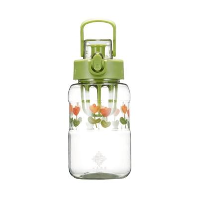 China 650 ml waterflessen Glas buitenshuis grote capaciteit baby herbruikbare stro beker voor school huiskamer Te koop