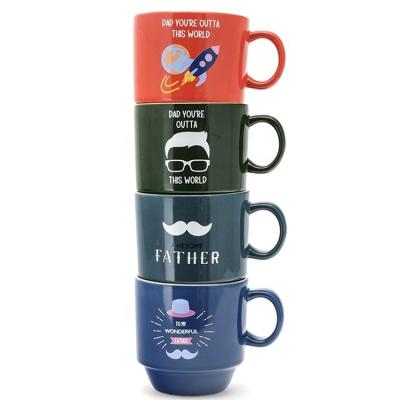 China 14OZ Tazas personalizadas para papá Taza de cerámica con juego de regalos Mejor regalo para el día del padre en venta