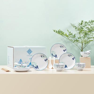 China Ready To Ship In Stock Personalized Modern Dinnerware Set with Customizable Design Microwave and Dishwasher Safe for sale