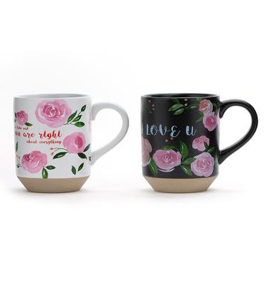 China Modern Style Customised Capacity Handpaint Ceramic Coffee Cup With GIFT BOX en venta