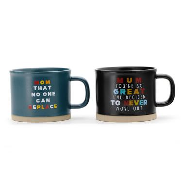 中国 Lovely Customized 14 Oz Ceramic Dad Mug Ceramic Coffee Mug For Father'S Day Birthday Gift 販売のため