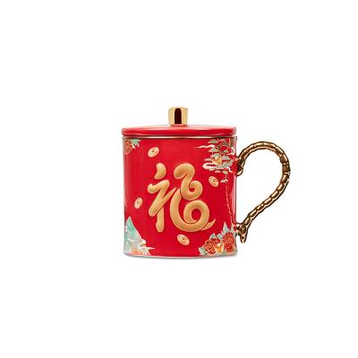 China Listo para el envío en stock BOX REGALO personalizado Decal Taza de café taza de cerámica suave Sopa taza para vajilla en venta