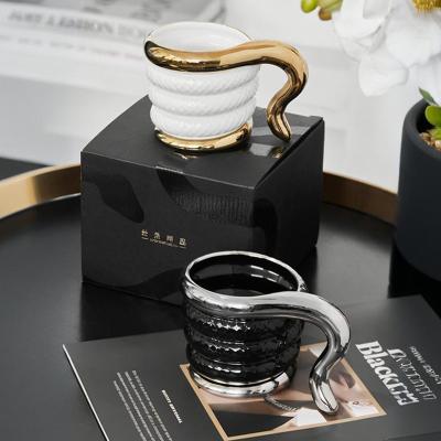 China Experience the Elegance of Transitional Design Style with 3D Ceramic Coffee Cup MUGS for sale