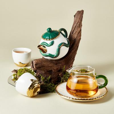 China Perfect Blend Of Style And Safety With Ceramic Tea Coffee Set For Gift for sale