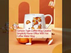 Cartoon Tiger Coffee Mug Creative Simplicity Home Office With Hot Coffee Water Mug