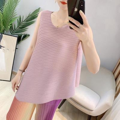 China 2023 Summer High-end Irregular Women's Loose Sleeveless T-shirt Tops 2023 QUICK-DRY Products Dropshipping New Large for sale