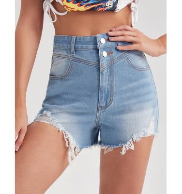 China Breathable Ladies Jeans Mini Shorts Loose Wholesale Women Jeans Shorts For Women for sale