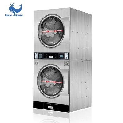 China New Arrival Dryer Stacked Coin Resident Pile Commercial Laundry Washing Machine for sale