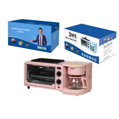 China New Convenient Household Electric Oven Easy Operation And Pot Saving Coffee Stove Three-in-One Breakfast Machine for sale