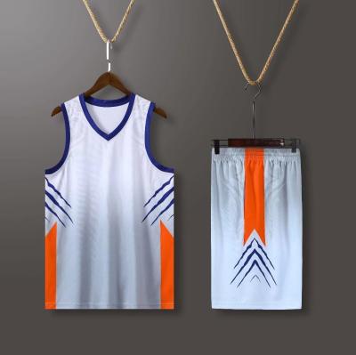 China Breathable Custom Name+Number Kids College Basketball Tank Tops Youth Basketball Uniforms Set For Men for sale