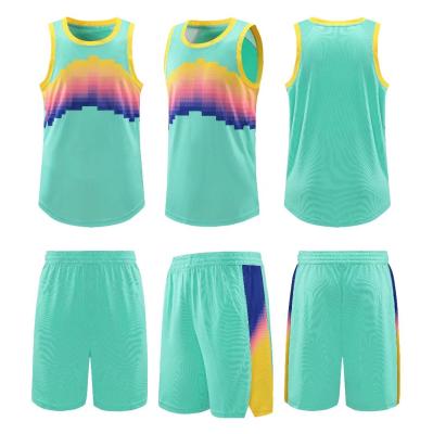 China Breathable Basketball Uniforms Kids Clothes Boy Summer Shirts For Kids Boy Tank Top Set Kid Breathable T-shirt for sale