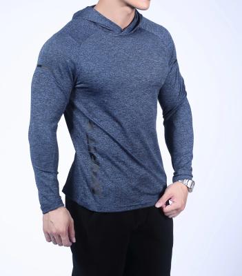 China Men's Breathable Long Sleeve T-shirt Quick Dry Breathable T-shirt Running T-shirt Mens Jogging Shirt Top Sports Wears Hoodies For Men for sale