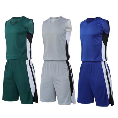 China Customized Antibacterial Basketball Tank Top Set Women, Breathable Men Basketball Uniform Sports Suit, Youth Basketball Tank Top Training Suit for sale