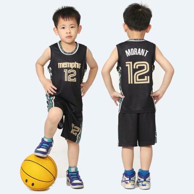 China Boys Girls Antibacterial Basketball Sports Clothing Kids Basketball Tank Top Custom Youth Training Basketball Uniform Breathable For Kids for sale