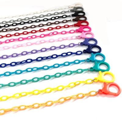 China Anti-skid and Wear-resistant Hot Selling Colorful Acrylic Straps Hollow Out Lanyard Face-mask Chain for sale