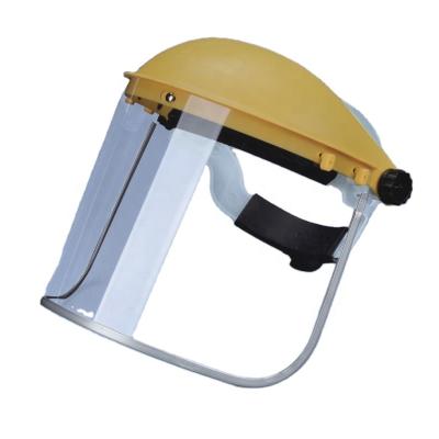 China In 166 Protective Films Polycarbonate Impact Resistant Sun Visor Safety Full Face Shield Transparent Protective Mask for sale