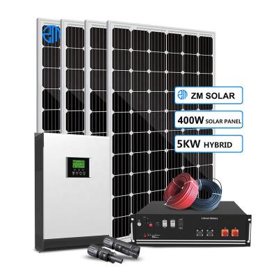 China Long Lifespan On and Off Grid 3000w Solar Power System Price With Storage Batteries for sale