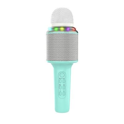 China Handheld Player Mic Speaker KTV Mike USB Wireless BT Karaoke Headset Microphone Capsule Headset Microphone For Kids for sale