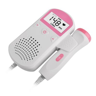 China Plastic Fetal Doppler Heart Rate Fetal Monitor For Woman Taking for sale