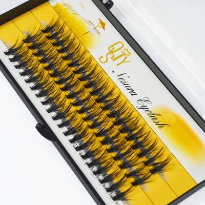 China Glitter & 60pcs Natural Shimmery False Eye Lashes Long 30D Mink Individual Eyelashes Professional Cluster Make Up Soft Faux Extension Makeup Tools for sale