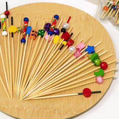 China Bamboo skewers easily cleaned of natural bamboo disposable decorative skewer for Japan for sale