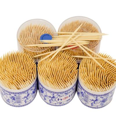 China 65cm Length Nature Double Point Easily Cleaned 100% Bamboo Toothpicks Exporting Japan for sale