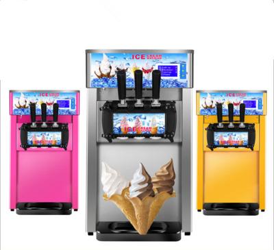 China Easy operation labor saving 3 flavor soft ice cream machine/easy easy ice cream making machine/ice cream machine for sale for sale