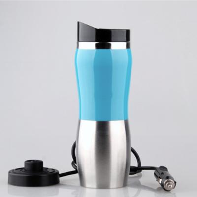 China 450ML 12V electric car sustainable stainless steel self heating usb cup coffee for sale