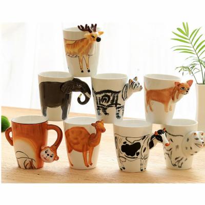 China Amazon Low Moq Viable Hot Selling Multi Animal Models 3D Mug Ceramic for sale