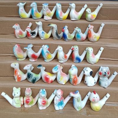 China Fun and Gifts Ceramic Cheap 43 Shapes Sound Bird Water Bird Whistle for Kids for sale